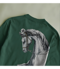 MAJESTIC HORSE PRINT T-SHIRT