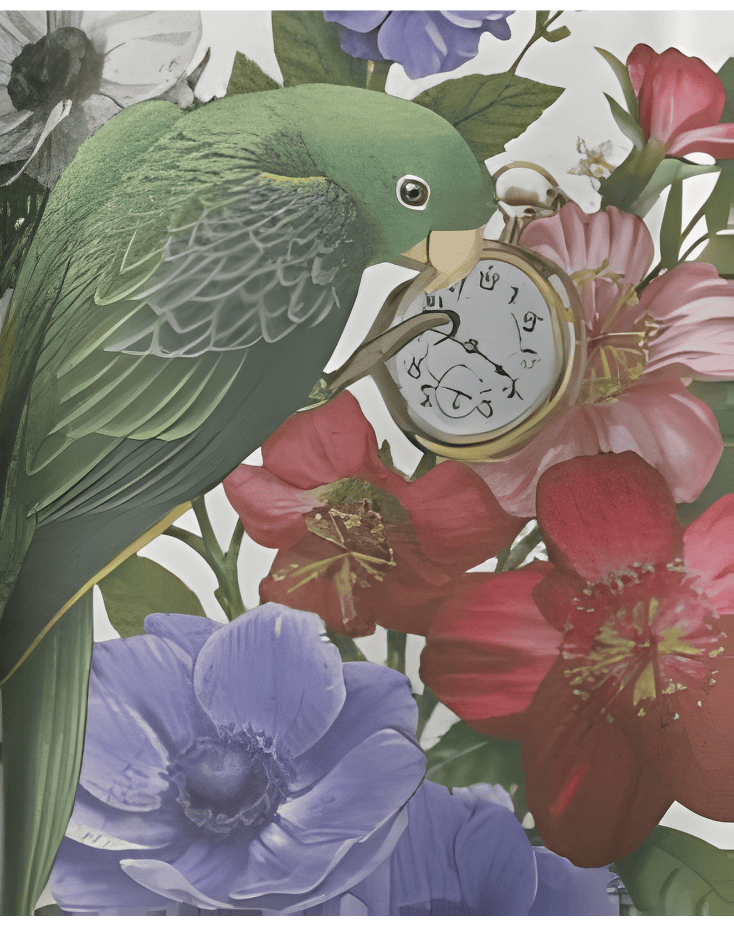 VINTAGE PETALS & SECONDS T-SHIRT