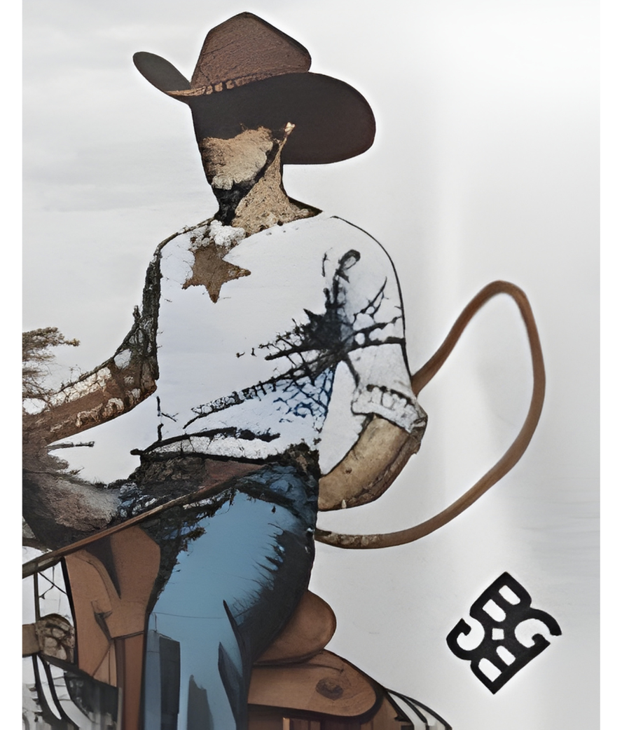 BLUGREY MAVERICK COWBOY T-SHIRT