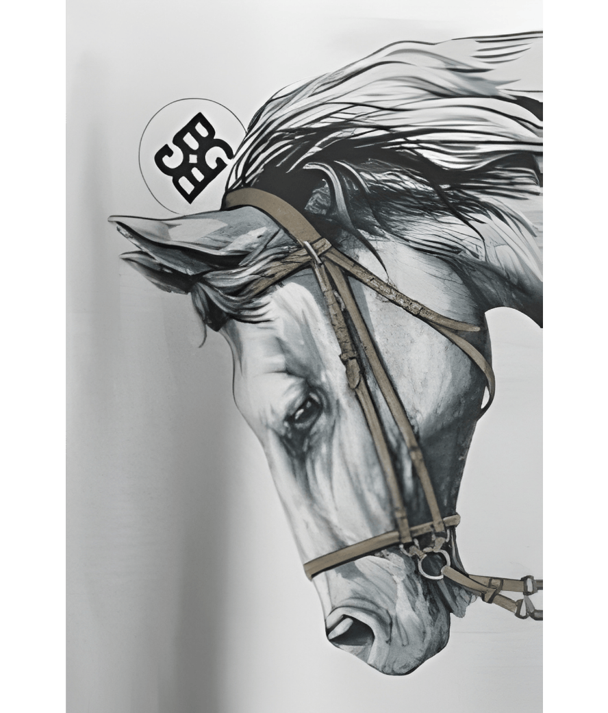 MAJESTIC HORSE PRINT T-SHIRT