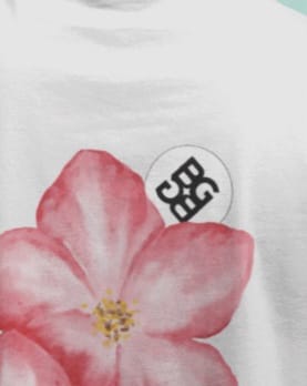 TRIPLE BLOOM PINK T-SHIRT