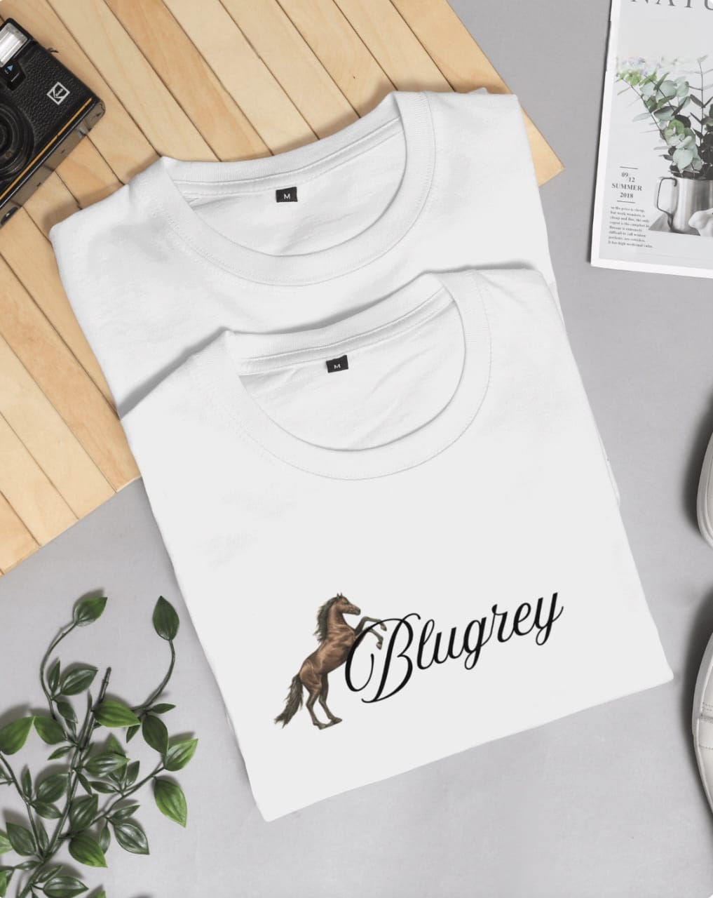 MAJESTIC HORSE PRINT T-SHIRT