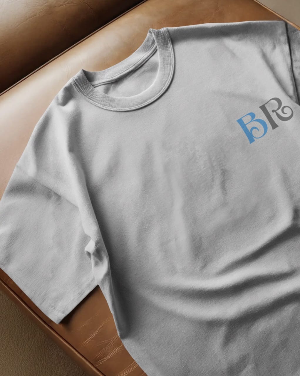 BRIGHT BLUE FOREST BIRD T-SHIRT