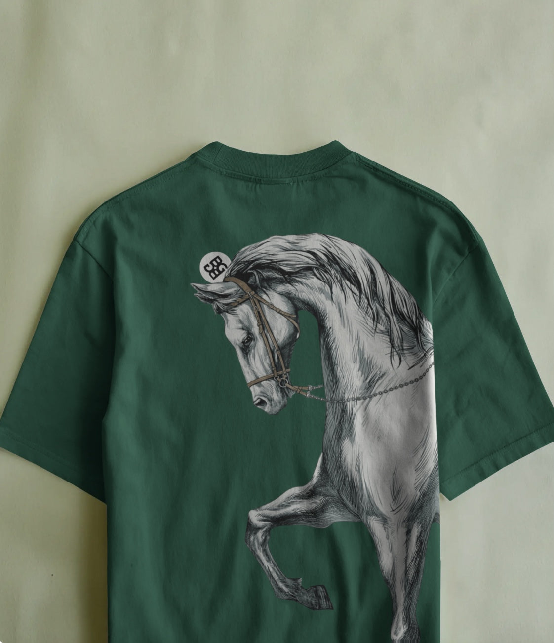 MAJESTIC HORSE PRINT T-SHIRT