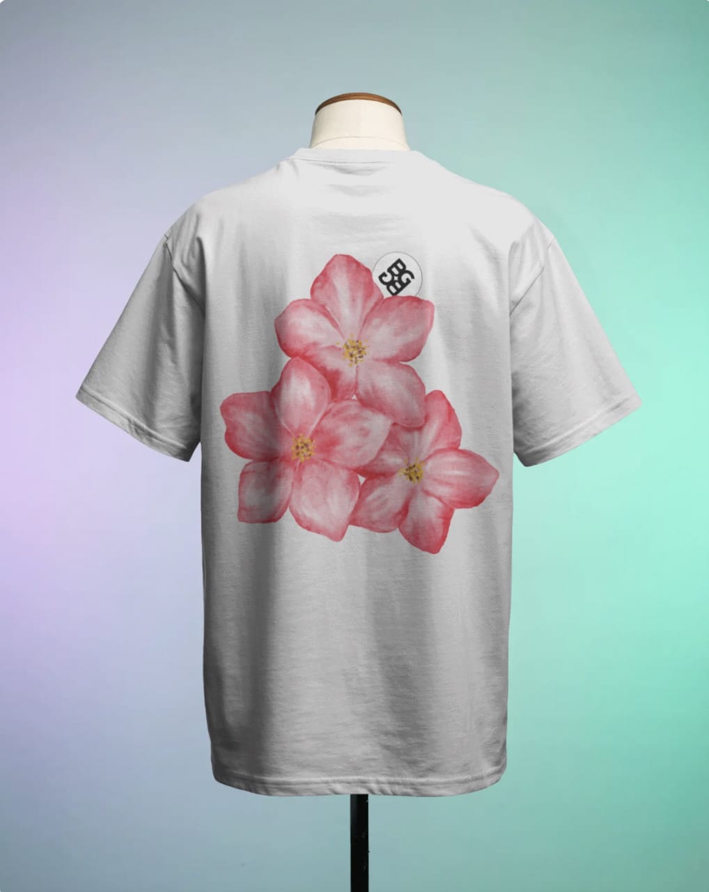 TRIPLE BLOOM PINK T-SHIRT