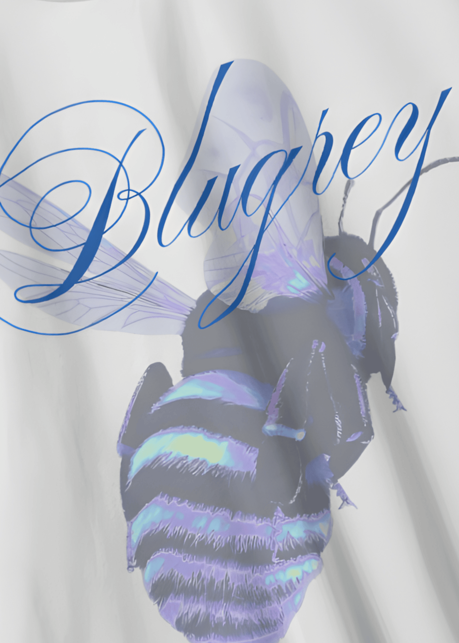 BLUE BEE WHITE T-SHIRT