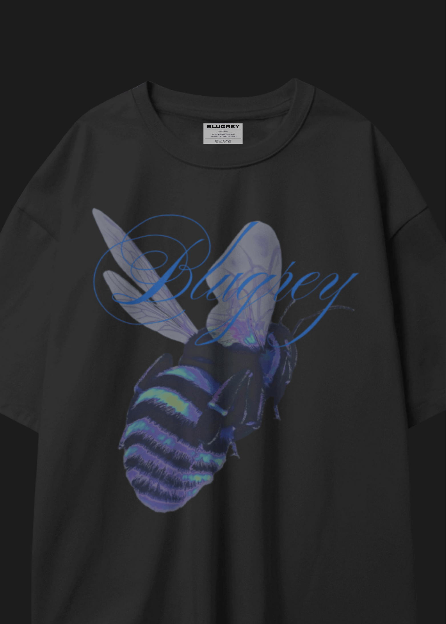 BLUE BEE BLACK T-SHIRT