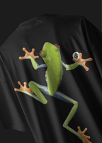 BLACK GRAPHIC FROG T-SHIRT