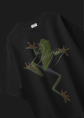 BLACK GRAPHIC FROG T-SHIRT