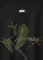 BLACK GRAPHIC FROG T-SHIRT