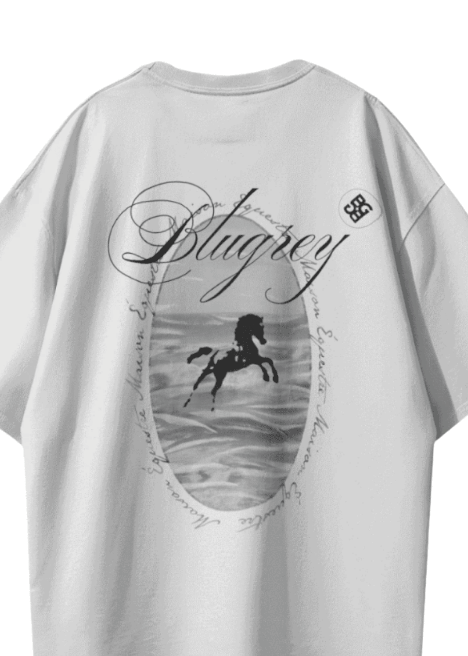 BLACK HORSE WHITE T-SHIRT