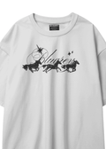 BLACK HORSE WHITE T-SHIRT