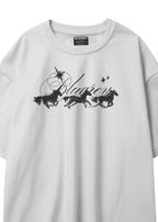 BLACK HORSE WHITE T-SHIRT