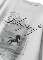 BLACK HORSE WHITE T-SHIRT