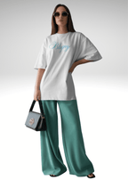 BLUE ICE CREAM WHITE T-SHIRT