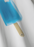 BLUE ICE CREAM WHITE T-SHIRT