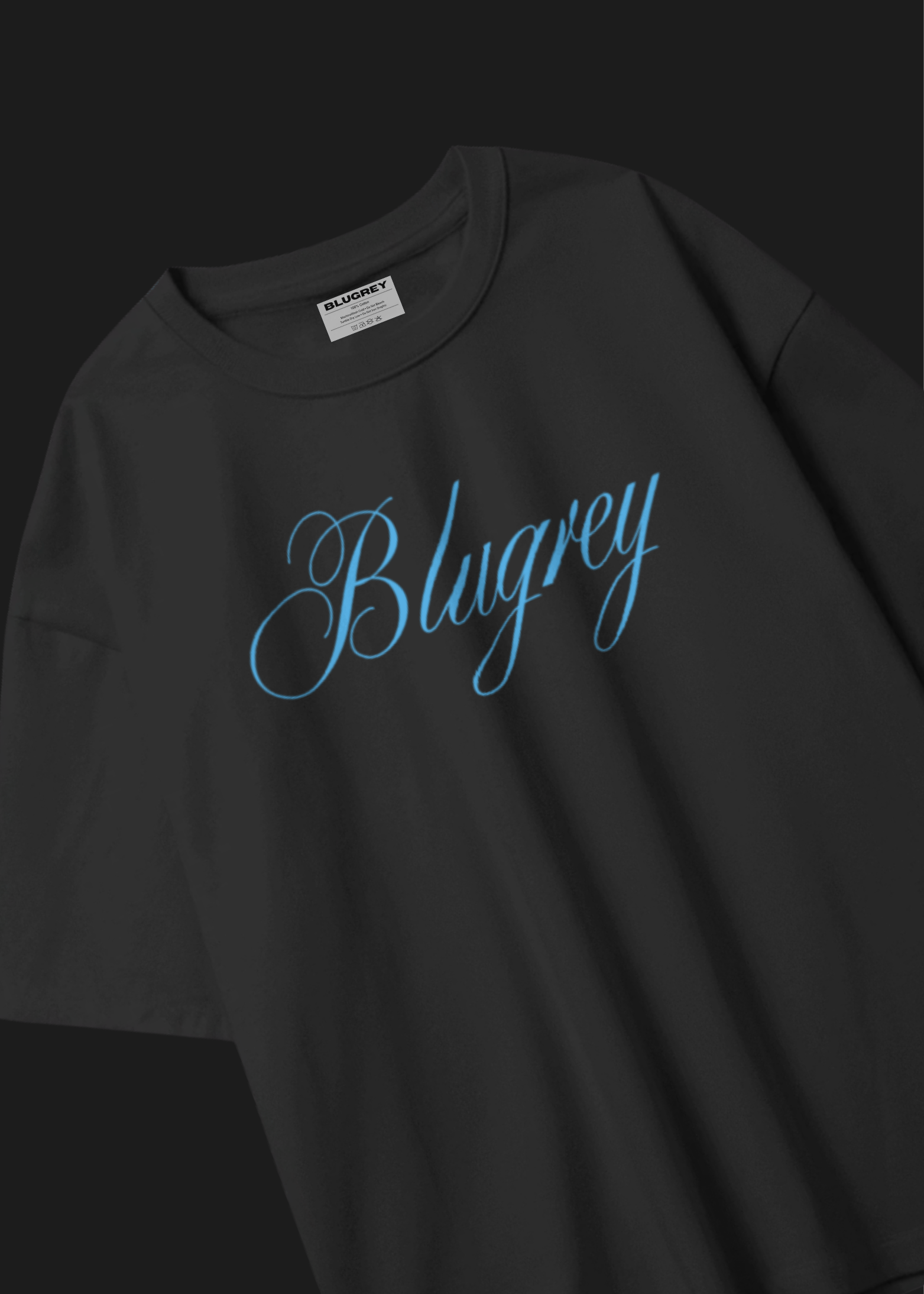 BLUE ICE CREAM BLACK T-SHIRT