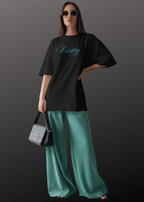 BLUE ICE CREAM BLACK T-SHIRT
