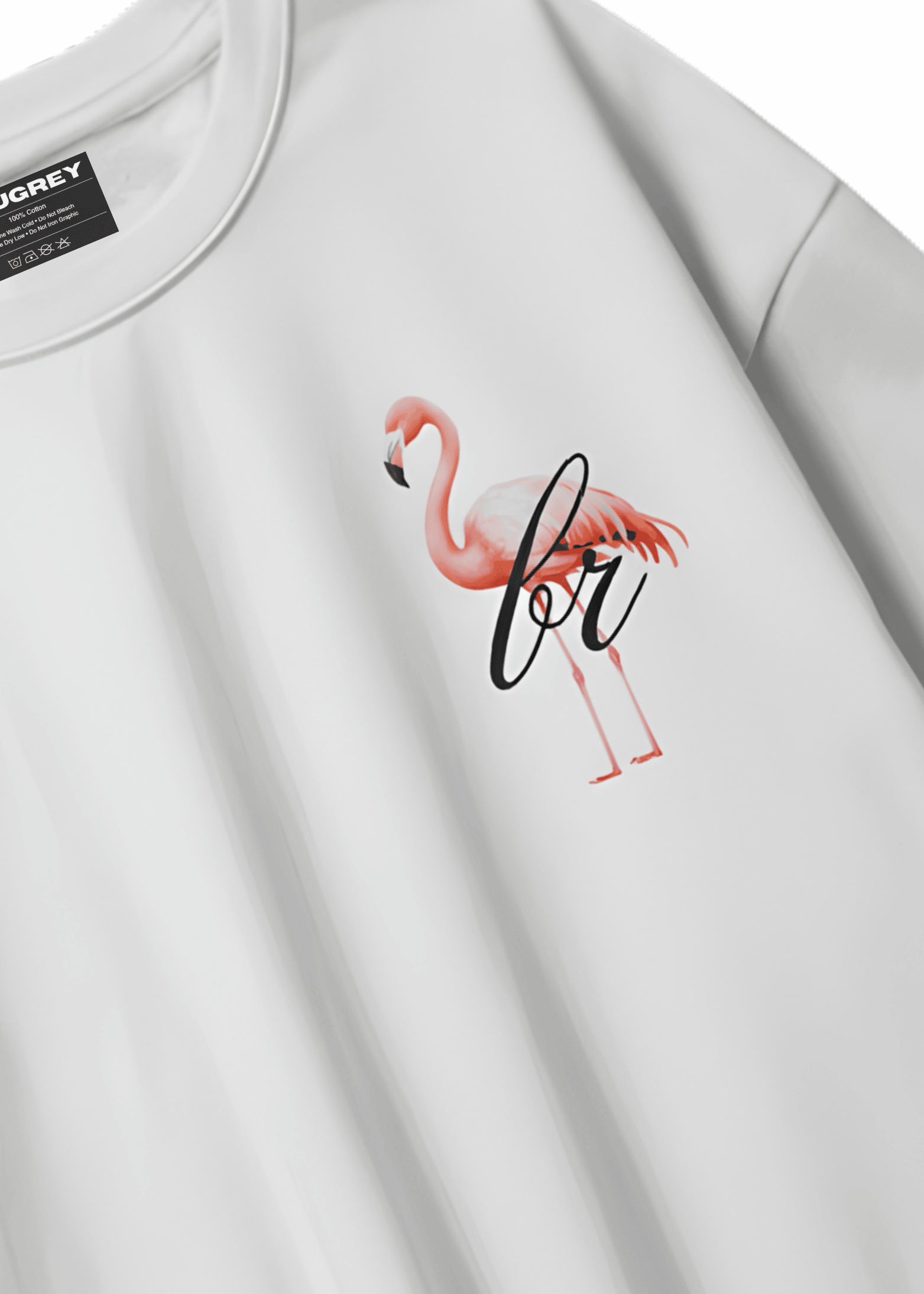 FLAMINGO WHITE T-SHIRT