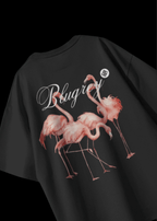 FLAMINGO BLACK T-SHIRT