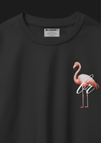 FLAMINGO BLACK T-SHIRT