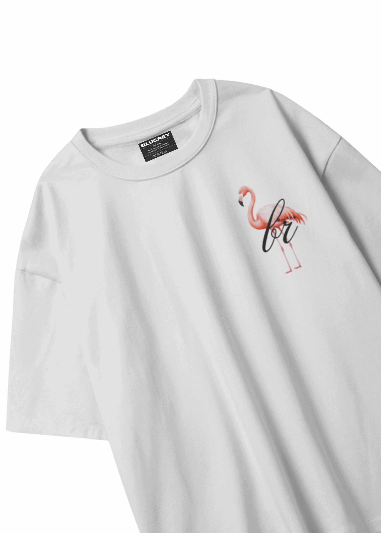 FLAMINGO WHITE T-SHIRT