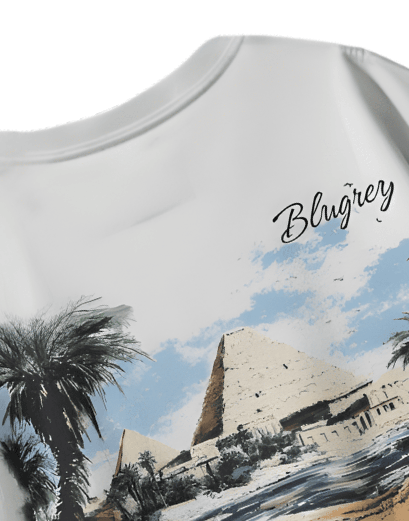 DESERT PYRAMID WHITE T-SHIRT