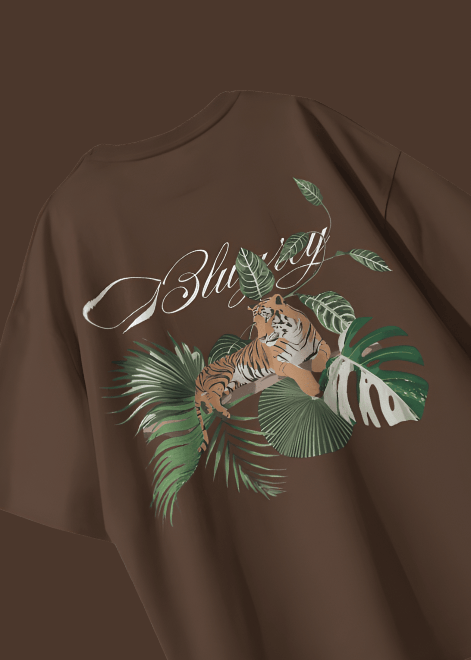 WILD TIGER BROWN T-SHIRT