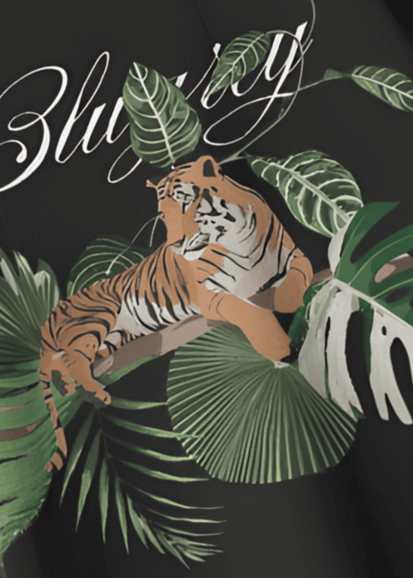 WILD TIGER BLACK T-SHIRT