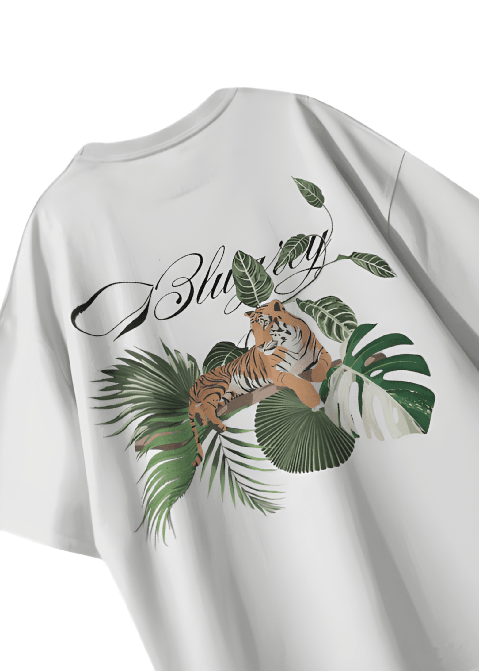 WILD TIGER WHITE T-SHIRT